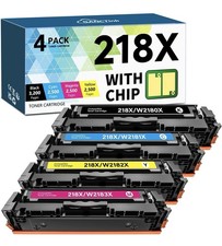218X With Chip 4 Pack Color Toner for HP MFP 3201dw 3301fdw 3301cdw 3301sdw picture