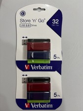 Verbatim Store 'n' Go 32BG USB-A 2.0 Flash Drive Assorted Color** 2    5 Pack** picture
