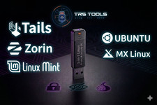 5-in-1 Linux USB Tails Zorin Mint Ubuntu MX – Privacy Security & Desktop OS picture