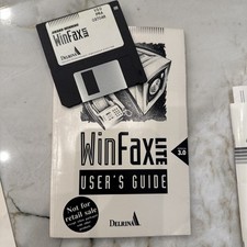 Winfax Lite User's Guide Version 3.0 AND 3.5” Floppy picture