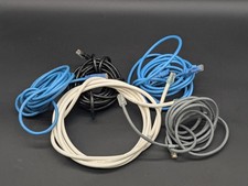 Lot of 5 CAT5e Ethernet Cables 5-6FT RJ45 LAN Network Patch Cords Mixed Colors picture