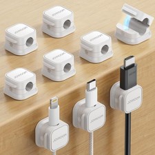 JOYROOM 9 Pack Magnetic Cable Clips Cord Organizer Wire Holder picture