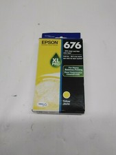 NEW Epson T676XL420 DURABrite 676 XL High-Yield YELLOW Ink Cartridge 1,200 pages picture