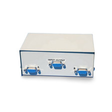 2 Way DB9 Female Bidirectional Manual AB Data Switch Box RS232 Serial - Beige picture