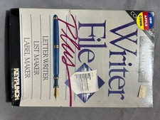 Vintage Writer File+ Database for C64/Apple/IBM  Disk New Sealed Box 1984 picture