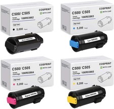 C500/C505 Toner Cartridges 4-Pack BN Chip BCMY Cosprint Compatible With Xerox picture