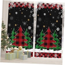 Living Room Curtains 84 Inch Length 2 Panels Set 52x84(Pack of 2) Christmas picture