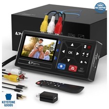 VHS to Digital Converter 1080P AV RCA S-Video USB SD Card Recorder with Remote picture