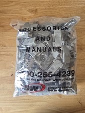 Lot of 100 DB9 Female to RJ45 Serial Adapters. Bulk RS232 Console Connectors picture