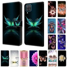 Butterfly Flower  Wallet Cover Case For Xiaomi POCO X5 Redmi Note 9 10 12 11 Pro picture