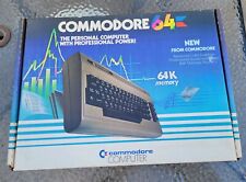 Vintage Commodore 64 Computer in Box with Power Supply & Cords TESTED picture