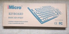 NEW iMicro KB-US819EB Basic USB English Keyboard Black Standard picture