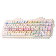 YUNZII C98 Cute Cake Wireless Mechanical Keyboard(Beige, Milk Switch) picture