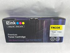 EZink Premium Toner Cartridge TN336 Yellow New Sealed NIB Ultra Sharp Printouts picture