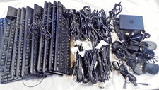DELL MIXED LOT 44 PIECE, KEYBOARDS, MOUSE, POWER CORDS, DVI CABLES DOCK STATIONS picture