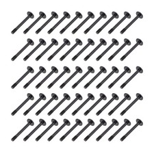 100Pcs Versatile Black Iron Screws for Pc Case Fan Cooling and Heat Dissipation picture