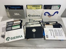 Lot Of 32 Pcs Used 5.25” Floppy Disks Sold as Blanks 1980’s Computer Games picture