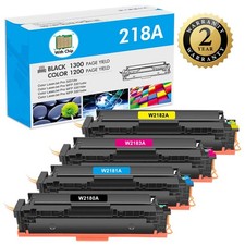 4PK W2180A Toner Fits HP 218A LaserJet Pro 3201dw MFP 3301 3301fdw [WITH CHIP] picture
