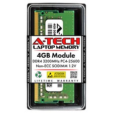 A-Tech 4GB PC4-25600 Laptop SODIMM DDR4 3200 MHz Non-ECC 260-Pin Memory RAM 4G picture