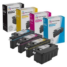 LD Compatible Dell E525w Toner Cartridge Set: 1 Black 1 Cyan 1 Magenta 1 Yellow picture