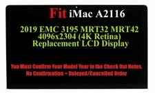 Replacement LCD Display With Glass Apple iMac A2116 Retina 4K 2019 EMC 3195 A++ picture