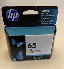 Sealed GENUINE HP 65 Deskjet, Envy, AMP Tri-color ink cartridge picture