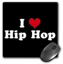 3dRose I Love Hip Hop MousePad picture