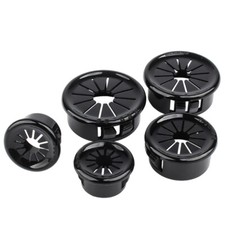 10mm - 100mm Plastic Grommet PC Computer Desk Table Cable Tidy Wire Hole Cover picture