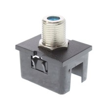 ORTRONICS OR-63700006-00 F/F F-CONNECTOR COAX TRACJACK MODULE INSERT, BLACK picture