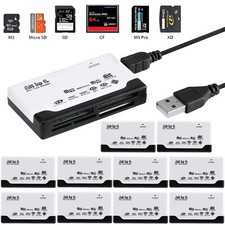 6-IN-1 Memory Card Reader USB 2.0 High Speed for SD/Micro SD/CF/XD/MS Pro/M2 Lot picture