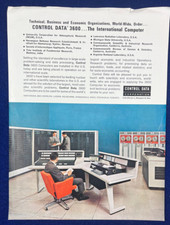 Vintage 1963 CDC 3600 Seymour Cray Mainframe Computer Brochure Control Data Corp picture