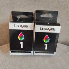 Lot of 2 Lexmark 1 Series Color Print Cartridges picture