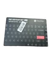 Keychron PBT Keycap Set Double-Shot PBT Material White On Black Keys picture