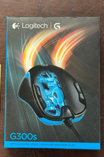 NEW Logitech G300s Optical Gaming Mouse Wired USB 910-005304 Black Blue picture
