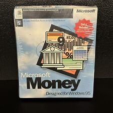 Vintage Microsoft Money Designed For Windows 95 New Sealed picture