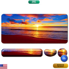 Wiabsi Keyboard Wrist Rest Mouse Pad Wrist Support Desk Mat Coaster 4 In 1 Set picture