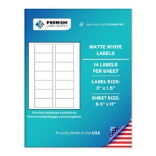 Premium Label Supply White Sticker Labels 3