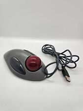 Logitech USB Optical Trackman Marble Mouse Trackball ball ergonomic Wired T-BC21 picture