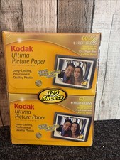 Kodak Ultima Picture Paper 4x6 High Gloss 120 Sheets Inkjet New Sealed picture
