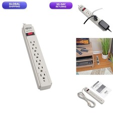 Tripp Lite Surge Protector Power Strip 120V 6 Outlet 8' Cord 990 Joule Gray picture
