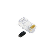 ICC ICMP8P8C6E Cat 6 RJ-45 Connector 100 Pack Black Gold picture
