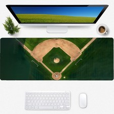 Baseball Field Gaming Mouse Pad, Desk Mat, Non-Slip Rubber Base Cool Aestheti... picture