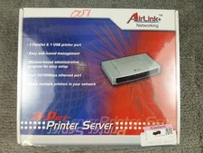 AirLink Plus + 3 Port Printer Server 2 Parallel 1 USB Windows 10/100 Mbps NIB picture