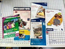 Mixed Lot Fujifilm Epson HP Post-it Of 8.5 x 11” Premium Photo Glossy Paper picture