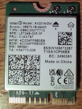 Intel AX201NGW NGFF E-key Wi-Fi 6 Bluetooth 5.2 card picture