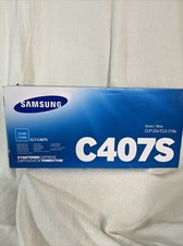 Genuine Samsung CLTC407S Cyan Toner - NEW SEALED picture