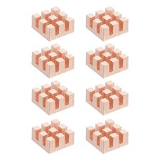 8 Pcs Copper Heatsink 10x10x5mm, Heat Sink Cooler Radiator for picture
