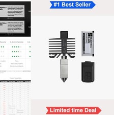 3D Printer Hotend 0.4mm Hardened Steel Nozzle Kit for P1S P1P X1 Carbon picture