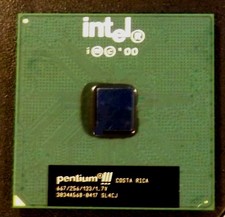 RETRO Coppermine 667 Intel Pentium III ✔️ 667/256/133/1.7V Socket 370 CPU, SL4CJ picture