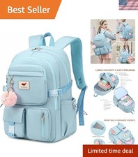 Durable 15.6 Inch School Backpack - Sleek Anti-Theft Design for Girls & Women picture